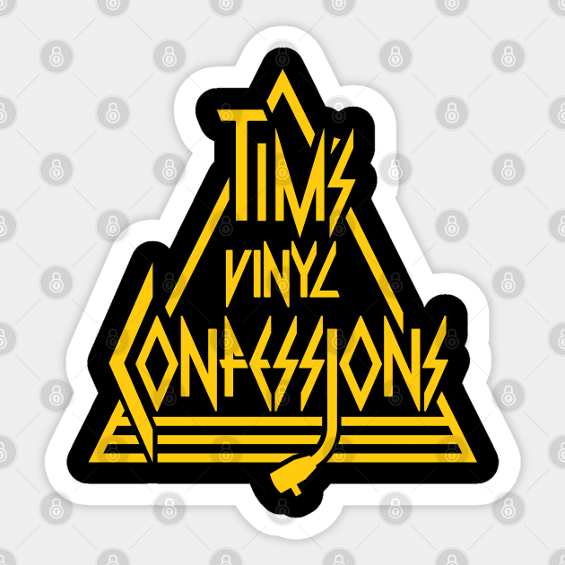 Vinylize (YELLOW) Sticker by Tim's Vinyl Confessions